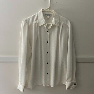 Vintage Inner Visions Ship 'N Shore White‎ Button Down Size 14